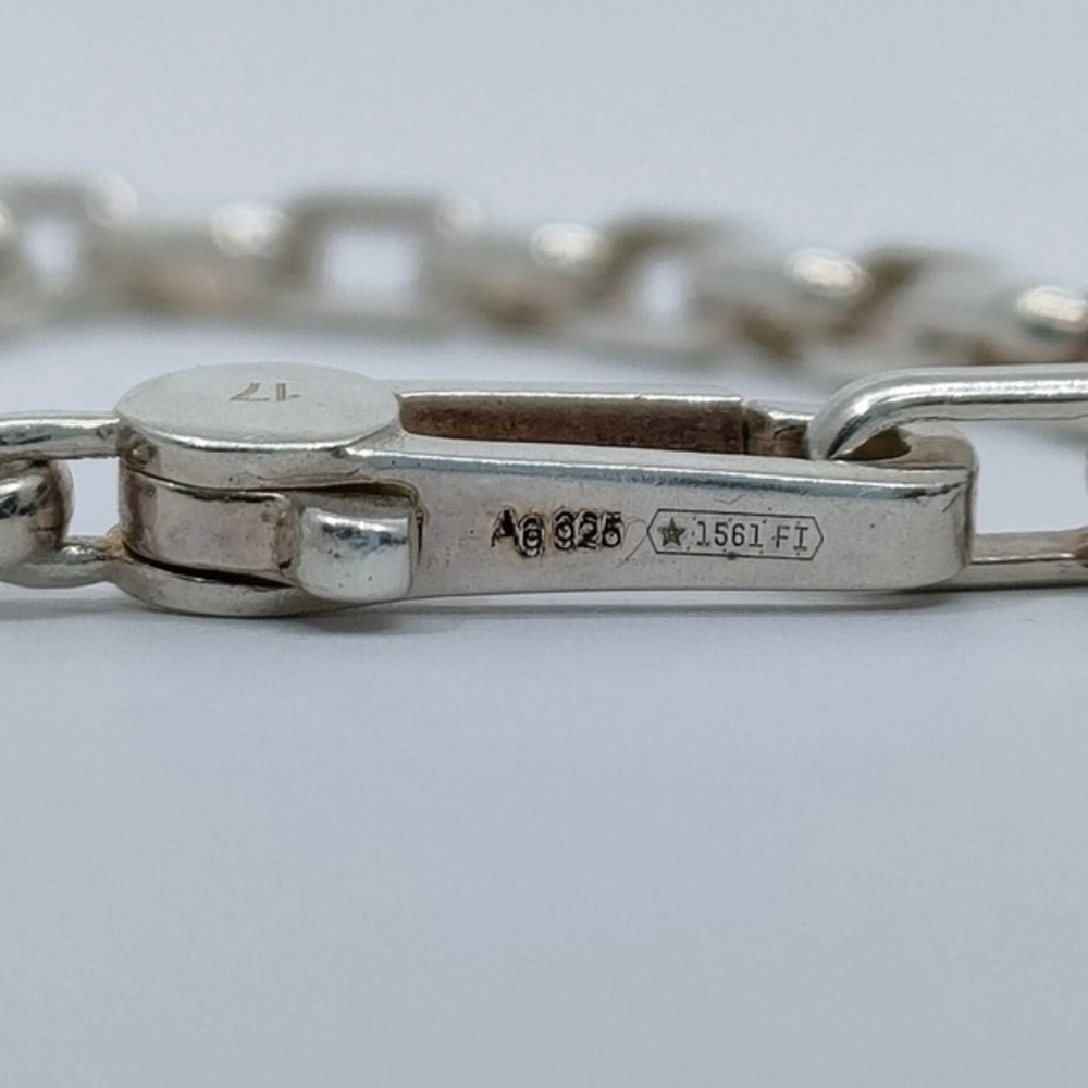 Gucci Sterling‎ Silver Interlocking Pendant Bracelet - Picture 6 of 9